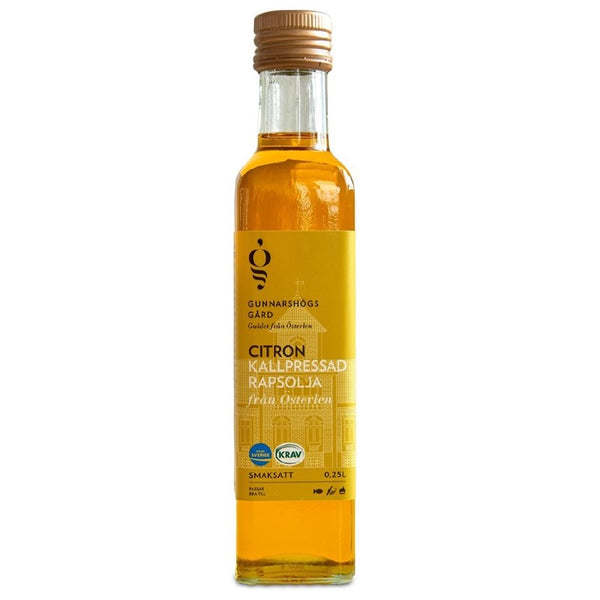 Gunnarshög Rapsolja Citron KRAV 0,25 L